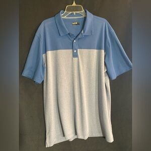Bolle Two-Tone Blue and Gray Polo